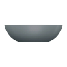 Umywalka nablatowa SHELL M+ 50x32cm ash grey mat OMNIRES SHELL500UNAG