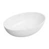 Umywalka nablatowa SHELL M+ 50x32cm biały mat OMNIRES SHELL500UNBM