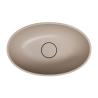 Umywalka nablatowa SHELL M+ 50x32cm dune beige mat OMNIRES SHELL500UNDB
