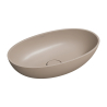 Umywalka nablatowa SHELL M+ 60x35 cm dune beige mat OMNIRES SHELLUNDB