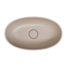 Umywalka nablatowa SHELL M+ 60x35 cm dune beige mat OMNIRES SHELLUNDB