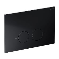 Stelaż podtynkowy z ECO spłuk. + MINIMAL przycisk spłukujący ECO FLUSH SET czarny mat OMNIRES STFWCECO1M-RBLM