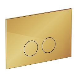 Stelaż podtynkowy z ECO spłuk. + MINIMAL przycisk spłukujący ECO FLUSH SET złoty połysk OMNIRES STFWCECO1M-RGL