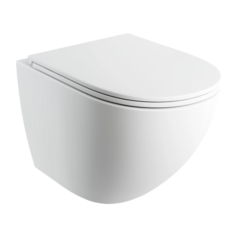 Miska toaletowa wisząca SILENT POWER z deską wolnoopadającą OTTAWA COMFORT 54x37cm biały mat OMNIRES OTTAWACSPMWBM