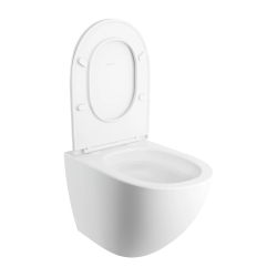 Miska toaletowa wisząca SILENT POWER z deską wolnoopadającą OTTAWA COMFORT 54x37cm biały mat OMNIRES OTTAWACSPMWBM