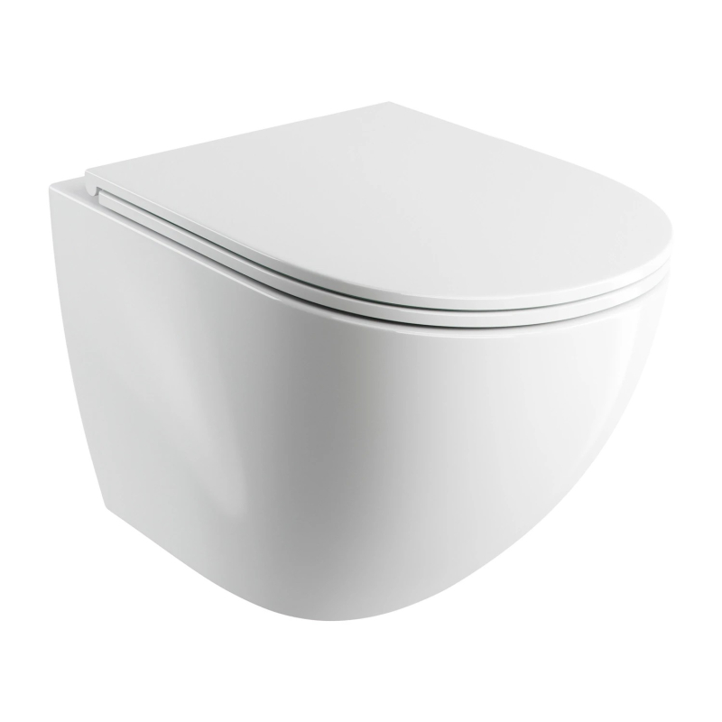 Miska toaletowa wisząca SILENT POWER z deską wolnoop. OTTAWA COMFORT 54x37cm biały połysk OMNIRES OTTAWACSPMWBP