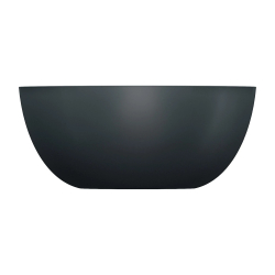 Umywalka nablatowa SHELL M+ 35cm black lava mat OMNIRES SHELL350UNBLV
