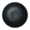 Umywalka nablatowa SHELL M+ 35cm black lava mat OMNIRES SHELL350UNBLV
