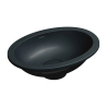 Umywalka podblatowa SHELL M+ 38x25cm black lava mat OMNIRES SHELL380UPBLV