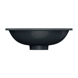 Umywalka podblatowa SHELL M+ 38x25cm black lava mat OMNIRES SHELL380UPBLV