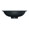 Umywalka podblatowa SHELL M+ 38x25cm black lava mat OMNIRES SHELL380UPBLV
