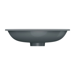 Umywalka podblatowa SHELL M+ 48x31cm ash grey mat OMNIRES SHELL480UPAG