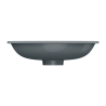 Umywalka podblatowa SHELL M+ 48x31cm ash grey mat OMNIRES SHELL480UPAG