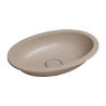 Umywalka podblatowa SHELL M+ 48x31cm dune beige mat OMNIRES SHELL480UPDB