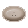Umywalka podblatowa SHELL M+ 48x31cm dune beige mat OMNIRES SHELL480UPDB