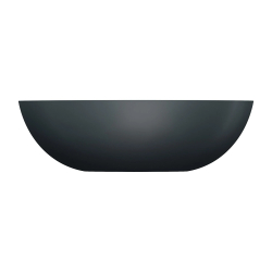 Umywalka nablatowa SHELL M+ 50x32cm black lava mat OMNIRES SHELL500UNBLV