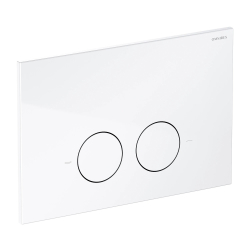 Stelaż podtynkowy z ECO spłuk. + MINIMAL przycisk spłukujący ECO FLUSH SET biały połysk OMNIRES STFWCECO1M-RBP