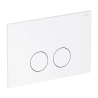 Stelaż podtynkowy z ECO spłuk. + MINIMAL przycisk spłukujący ECO FLUSH SET biały mat OMNIRES STFWCECO1M-RWM