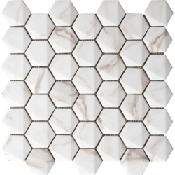 CALACATA HEXAGONAL MAT...
