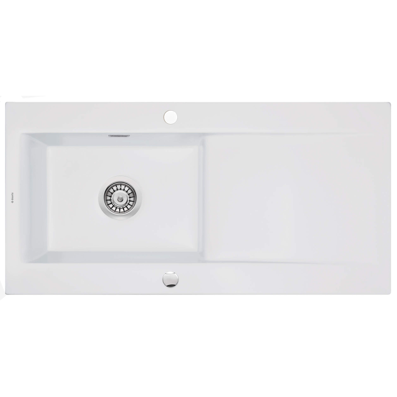 Zlewozmywak ceramiczny 1-komorowy z ociekaczem Sabor bianco DEANTE ZCB_A113