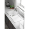Zlewozmywak ceramiczny 1-komorowy z ociekaczem Sabor bianco DEANTE ZCB_A113