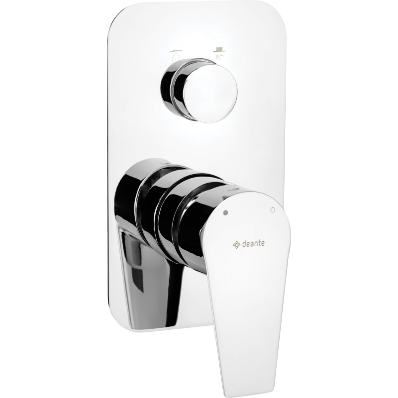Bateria prysznicowa podtynkowa - przełącznik typu click Agawa chrom DEANTE BQG_045P