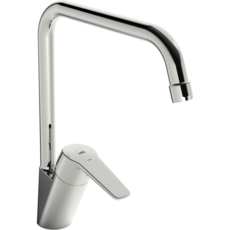 Bateria kuchenna 1-otworowa chrom jednouchwytowa, lead free, cold start Saga Eco ORAS 1533FL-106