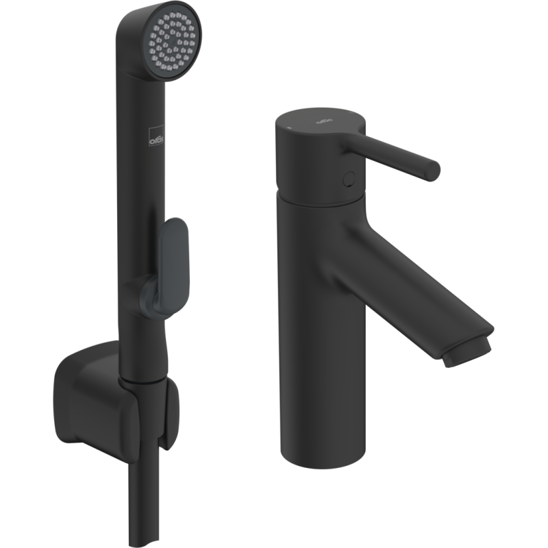 Bateria umywalkowa 1-otworowa czarny matowy jednouchwytowa, bidetta Optima XL ORAS 2606AF-33