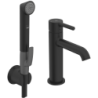 Bateria umywalkowa 1-otworowa czarny matowy jednouchwytowa, bidetta Optima Style ORAS 2606FH-33