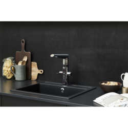Bateria kuchenna, 230/5 v 1-otworowa chrom hybrydowa, zasilacz w komplecie Optima Hybrid ORAS 2722F