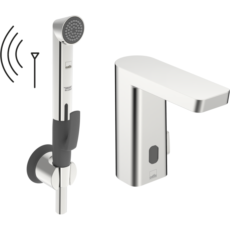 Bateria umywalkowa, 3 v, bluetooth 1-otw.a chrom bezdotyk., bidetta, zasilanie bateryjne, bluetooth Stela Safety ORAS 4816FZ