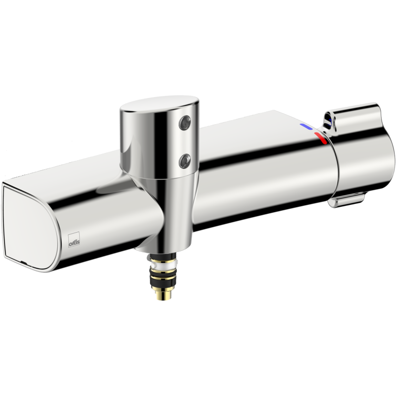 Bateria umywalkowa, 6 v, bluetooth chrom bezdotykowa, termostatyczna, zasilanie bateryjne, bluetooth Clinica Safety ORAS 5676Z