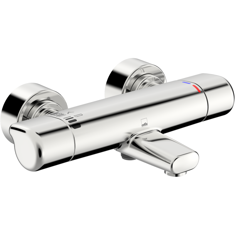 Bateria natryskowa z wylewką chrom termostatyczna Care Safety ORAS 5762G