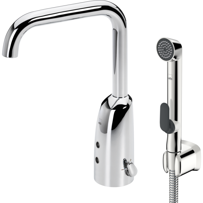 Bateria umywalkowa, 6 v, bluetooth 1-otworowa chrom bezdotykowa, bluetooth, zasilanie bateryjne, bidetta Electra ORAS 6333FZ
