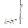 Bateria wannowo-natryskowa z prysznicem 2-otworowa chrom termostatyczna Optima Style ORAS 7149NU