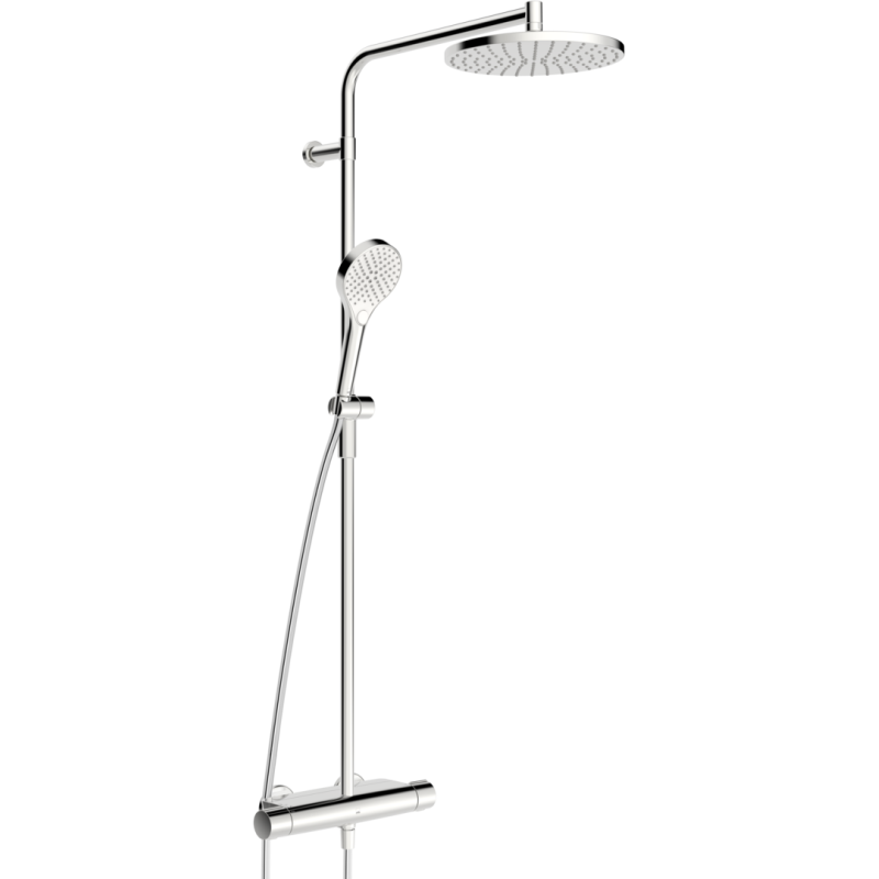 Bateria natryskowa z deszczownicą chrom termostatyczna Optima Style ORAS 7192NU