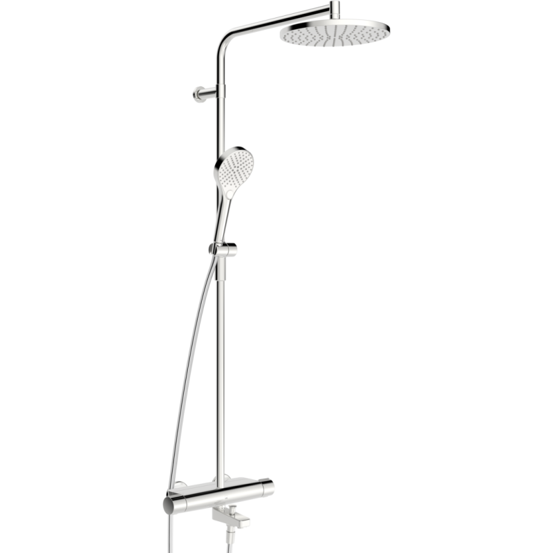 Bateria natryskowa z deszczownicą chrom termostatyczna Optima Style ORAS 7193NU