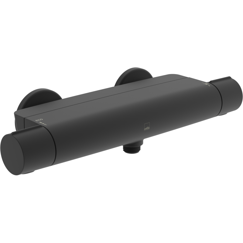 Bateria natryskowa czarny matowy termostatyczna Optima Style ORAS 7160N-33