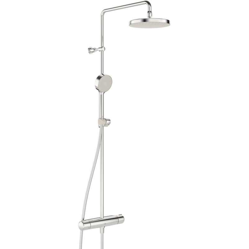 Bateria natryskowa z deszczownicą chrom termostatyczna Nova Eco ORAS 7402-109