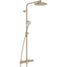 Bateria natryskowa z deszczownicą brąz szczotkowany termostatyczna Optima Style ORAS 7192N-81