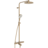 Bateria natryskowa z deszczownicą brąz szczotkowany termostatyczna Optima Style ORAS 7193N-81