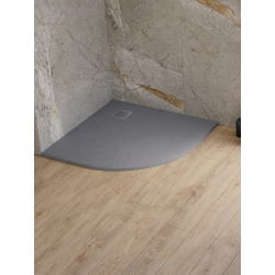 Brodzik półokrągły szary MORI 90x90x3 NEW TRENDY B-0473