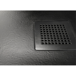 BRODZIK MORI KWADRATOWY CZARNY KONGLOMERATOWY 90x90x3 NEW TRENDY B-0402