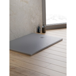 Brodzik prostokątny szary MORI 100x80x3 NEW TRENDY B-0396