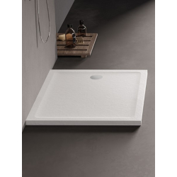 Brodzik prostokątny biały MILD STONE 80x140x4.5 NEW TRENDY B-0552