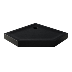 Brodzik pięciokątny czarny MILD STONE 90x90x11.5 NEW TRENDY B-0561