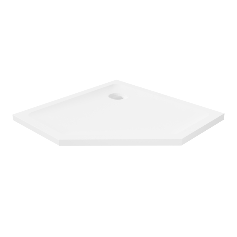 Brodzik pięciokątny biały MILD 80x80x4.5 NEW TRENDY B-0623