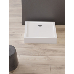 Brodzik kwadratowy biały CANTARE 80x80x15.5 NEW TRENDY B-0321
