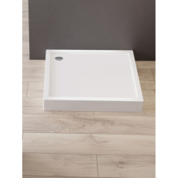 Brodzik kwadratowy biały COLUMBUS 80x80x14 NEW TRENDY B-0411
