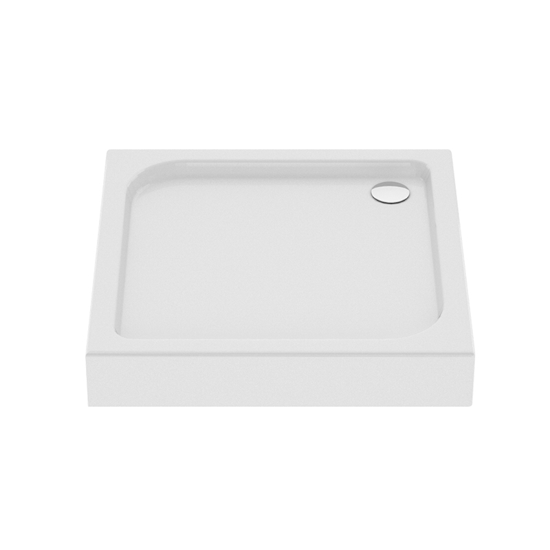 Brodzik kwadratowy biały DOMIO 80x80x16 NEW TRENDY B-0347